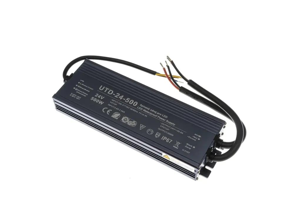 LED zdroj 24V 500W UTD-24-500 Záruka 5 let | Nově v sortimentu