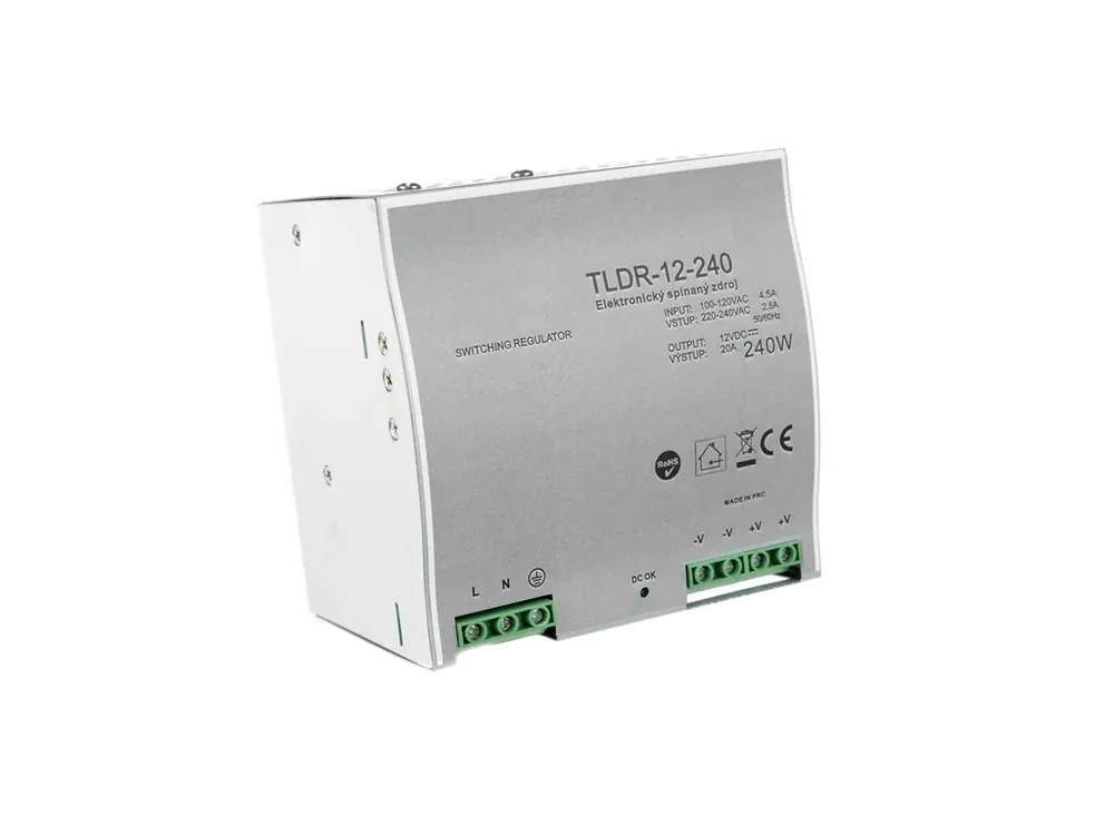 LED zdroj 12V 240W na DIN lištu - Mezi nejprodávanějšími