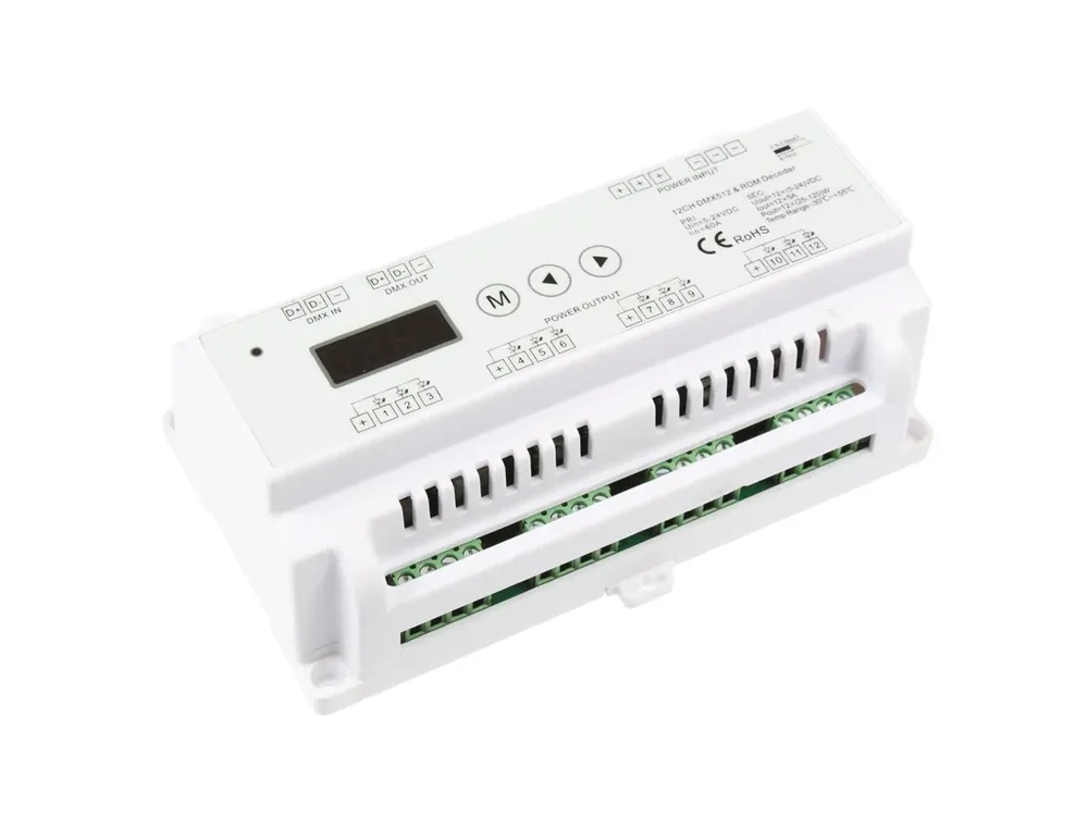 Pořiďte si nyní | DMX dimLED dekodér 12CH DIN