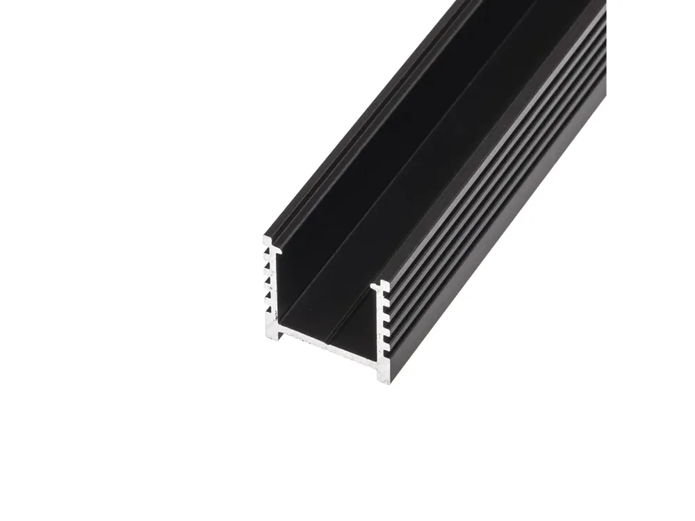 Oblíbený u zákazníků | LED profil N12C - nástěnný černý