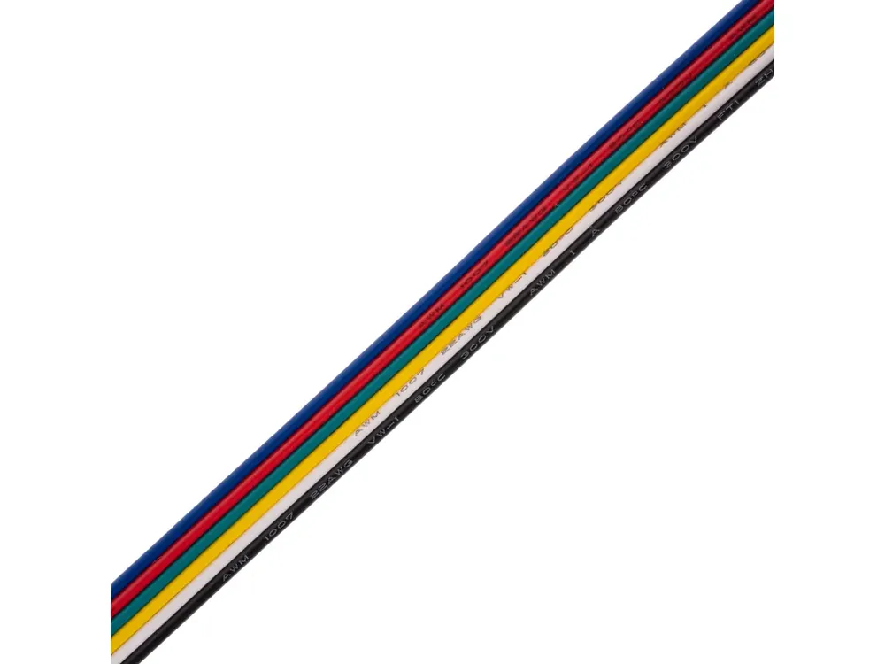 Výhodná koupě - Kabel RGBCCT plochý 6x0,3