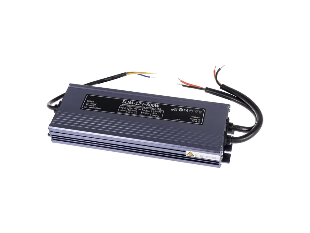 LED zdroj 12V 600W SLIM-12V-600W | Špičková kvalita
