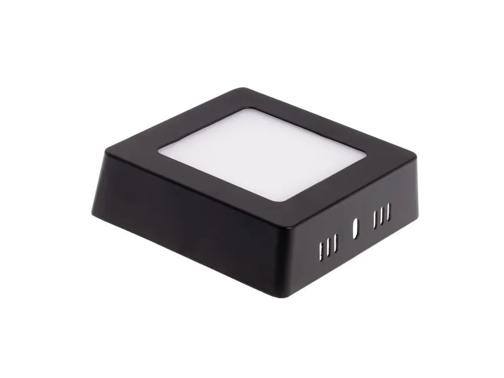 BPS6 LED panel 6W přisazený černý čtverec - Právě uvedeno na trh
