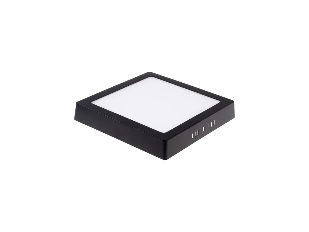 BPS12 LED panel 12W přisazený černý čtverec - Prémiová kvalita