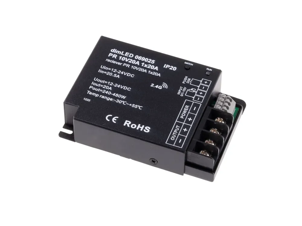 Zlevněno - Přijímač dimLED PR 10V20A