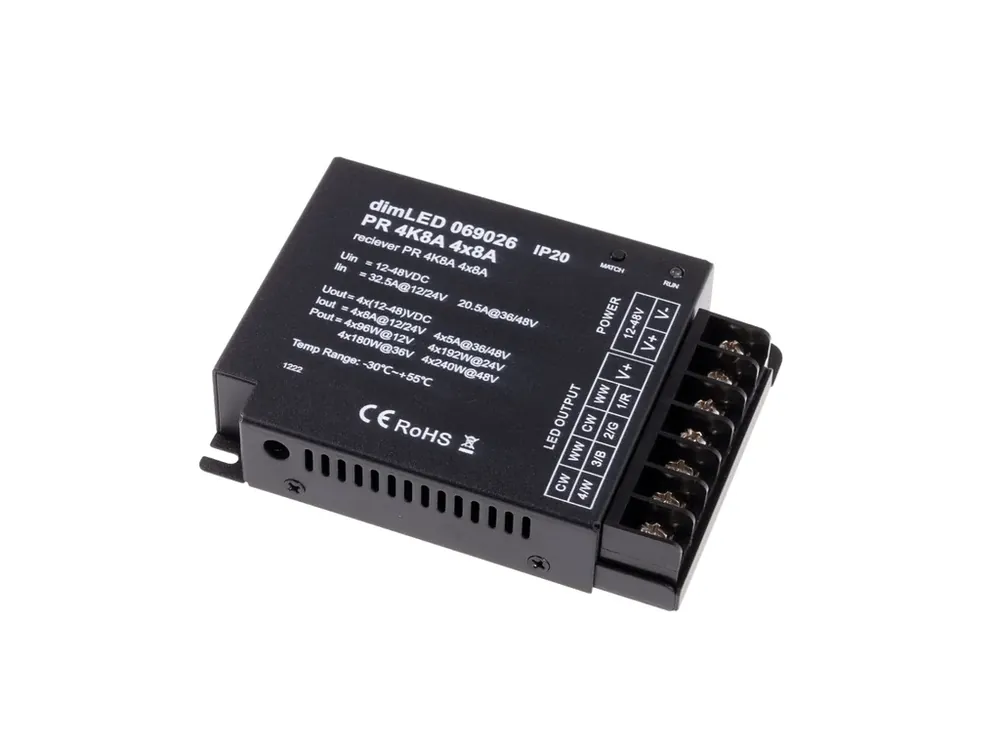 Přijímač dimLED PR 4K8A 4v1 - Expresní doručení