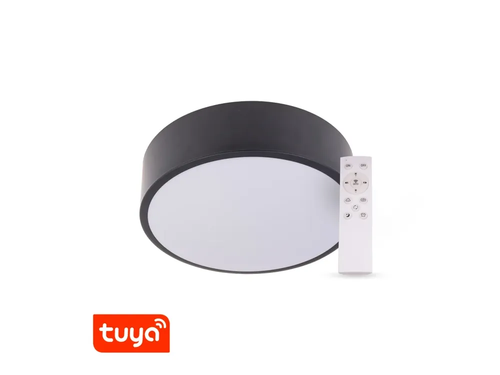 SMART Tuya LED svítidlo RENDO 36W CCT kulaté černé | Doporučujeme