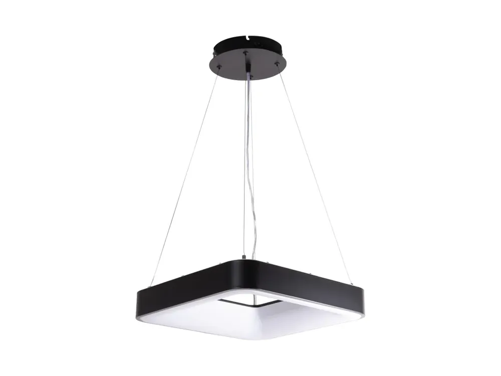 LED svítidlo ZULU 48W CCT hranaté černé závěsné | Akce