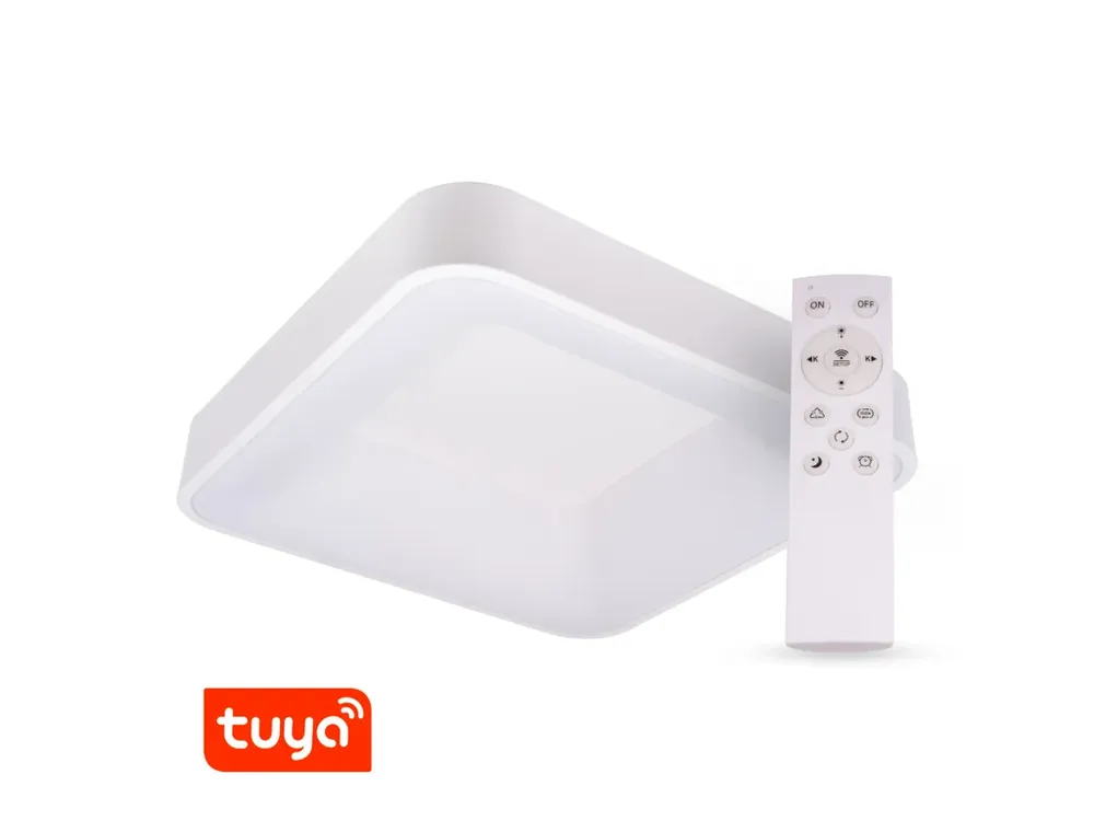 SMART Tuya LED svítidlo ZULU 60W CCT hranaté bílé - Skvělá cena