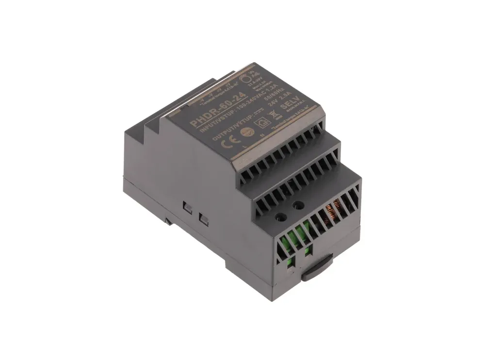Výhodná cena - LED zdroj 24V 60W PHDR-24-60 DIN lišta