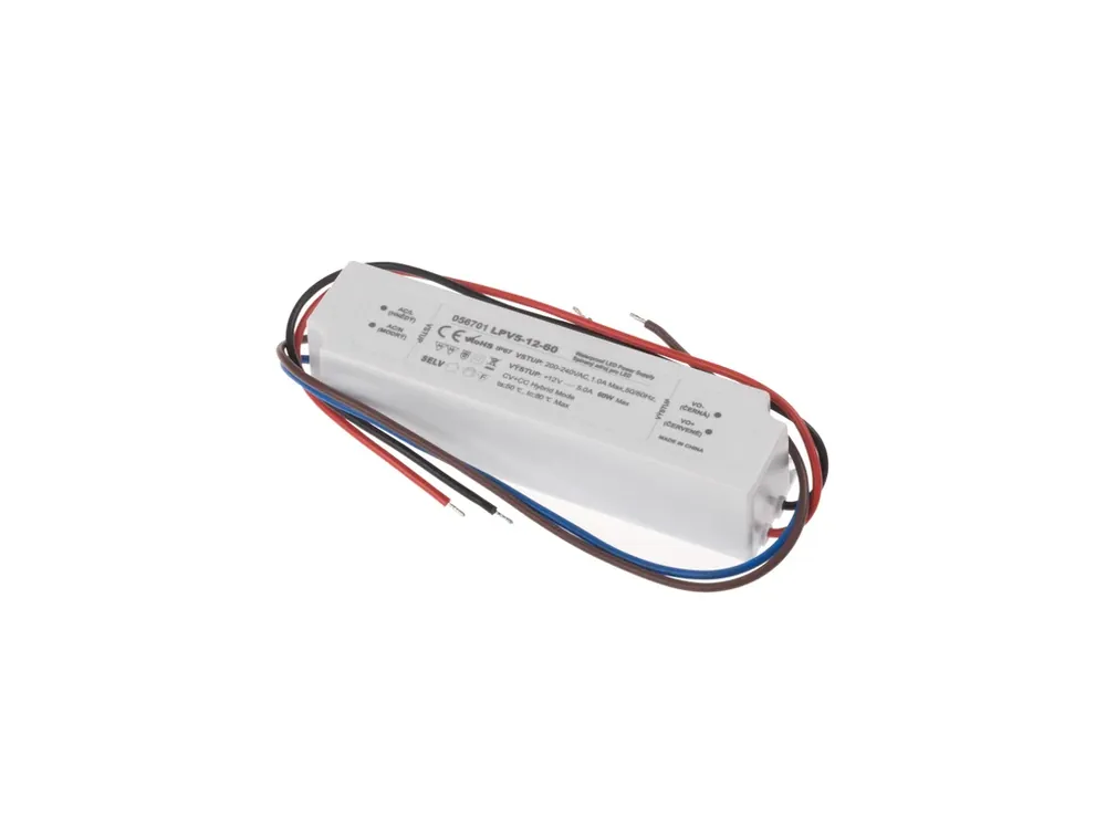 LED zdroj 12V 60W LPV5-12-60 Záruka 5 let - Oblíbený produkt