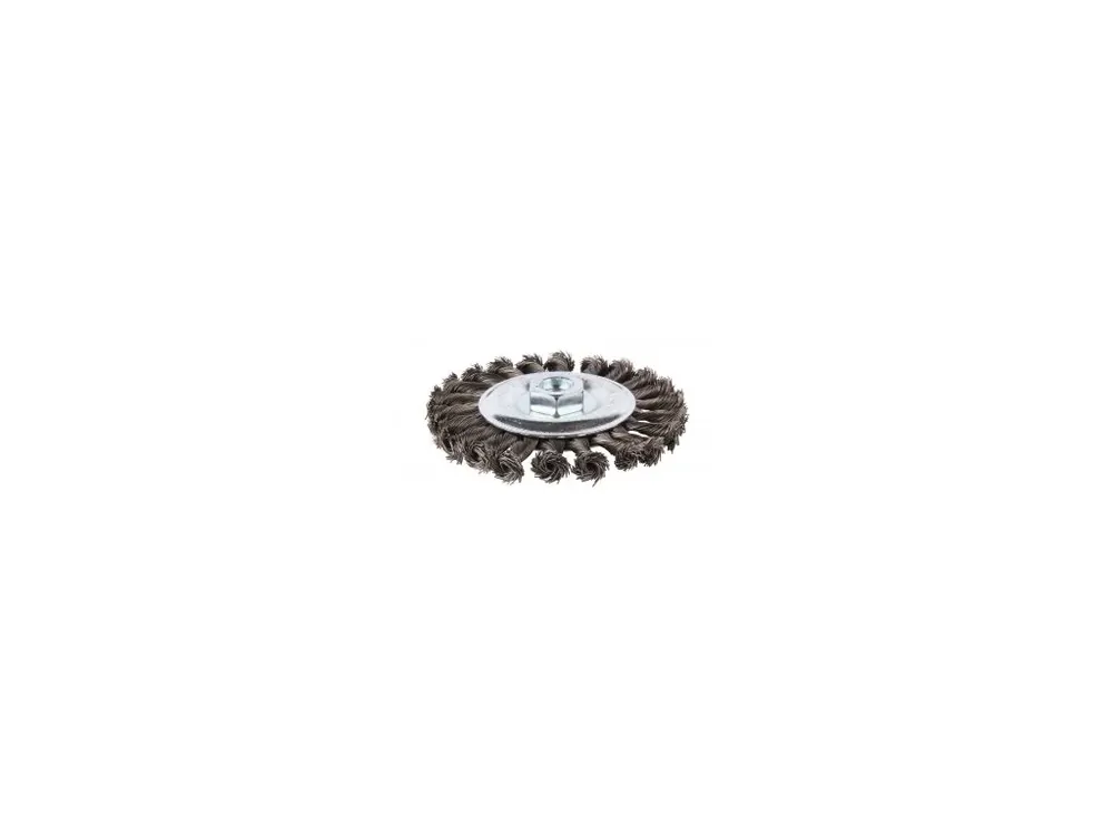 Ušetřete více - kotoučový kartáč z ocelového drátu,splétaný drát 0,5mm,125mm