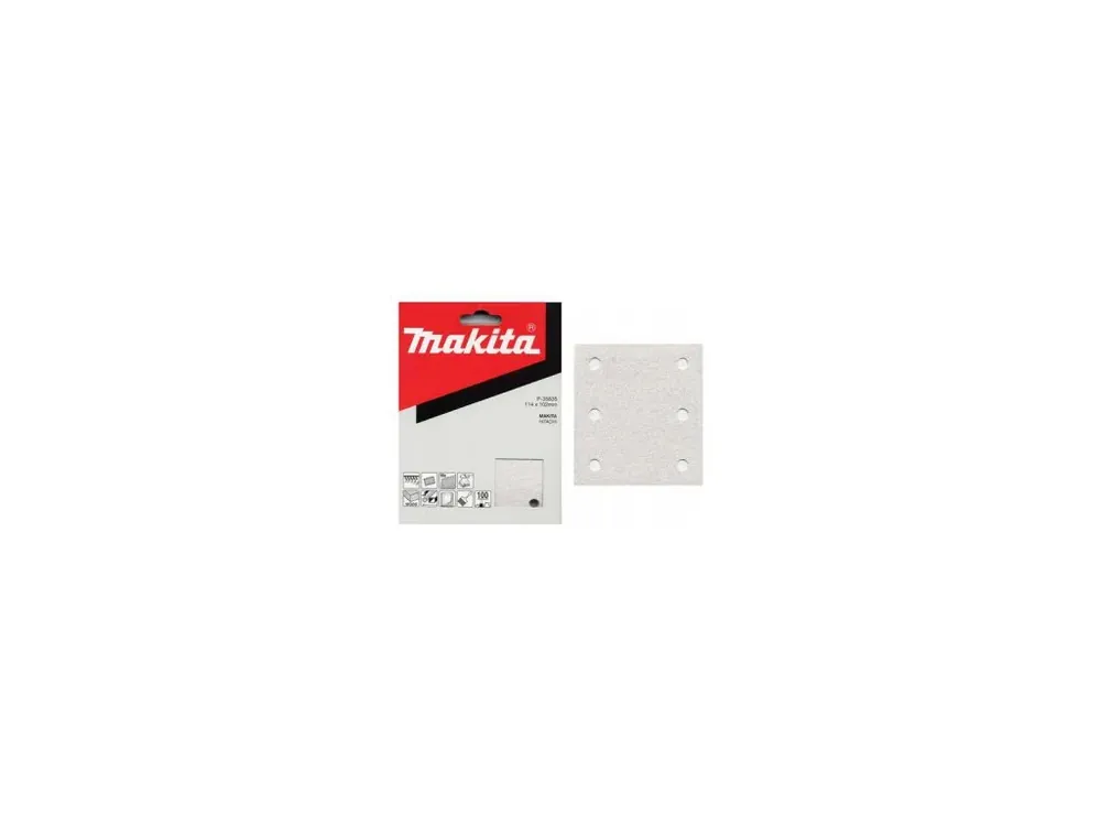 papír brusný suchý zip 102x114mm 6 děr K120, 10ks | Zlevněno