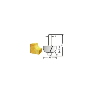 Žlábkovací fréza s ložiskem stopka 8 mm,22,2x12,7x56 mm | Výhodná cena