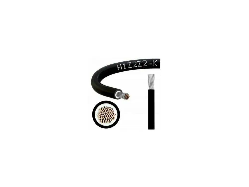 Nejprodávanější | Solární kabel H1Z2Z2-K 6 - FVE kabel černý 6mm