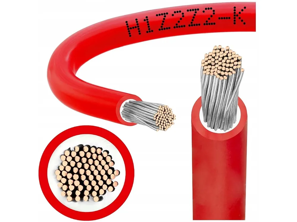 Skvělá nabídka - Solarní kabel H1Z2Z2-K 6 - FVE kabel červený 6mm