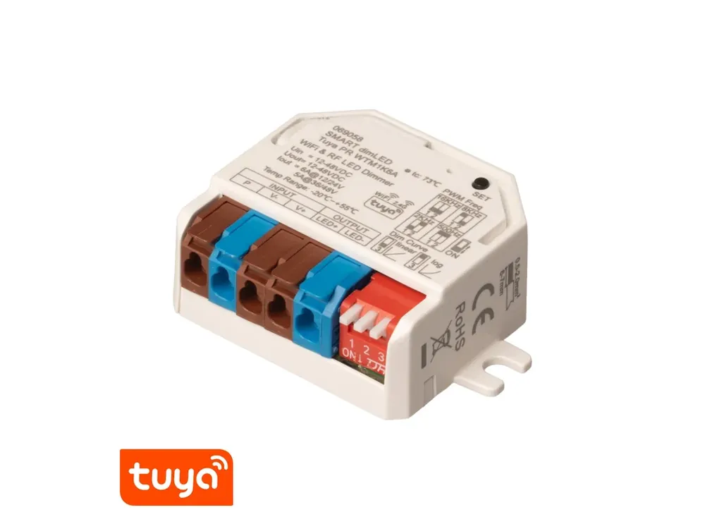 SMART přijímač dimLED Tuya PR WTM1K6A - Speciální nabídka