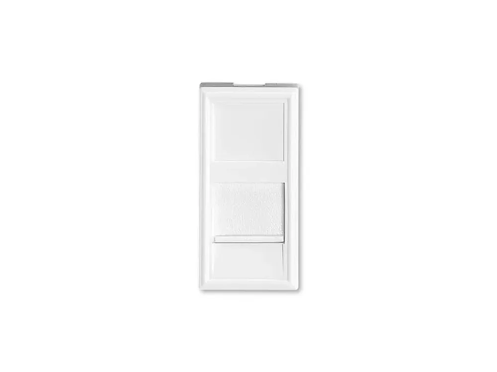 Ušetřete více - Modul zásuvkový 22,5x45 mm, pro 1x RJ45, se záclonkou