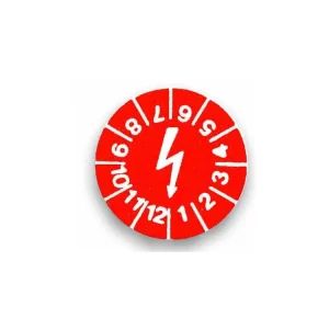Skladem - Sada zkušebních plaket červený BLESK (108 ks)