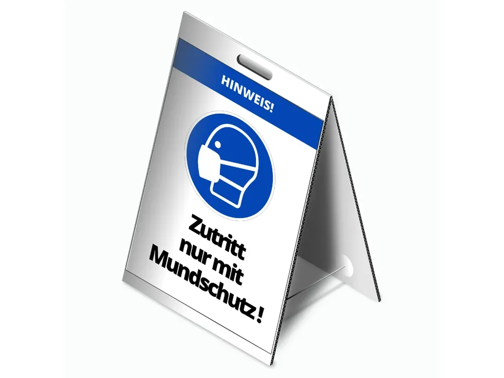 Nabídka - Lepenkový stojan VSTUP POUZE S MASKOU!