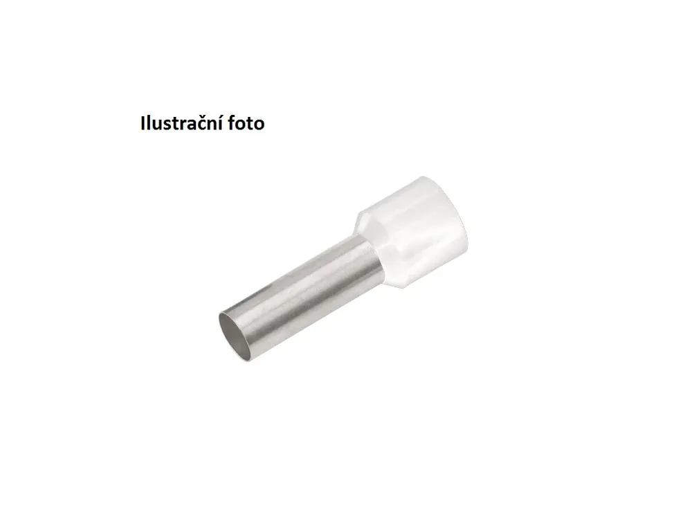 Izolovaná dutinka Cu 0,5/10 mm, bílá (100 ks) - Už jen pár kusů