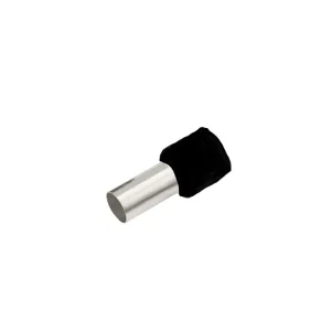 Doprodej - Izolovaná dutinka Cu 1,5/10 mm, černá (100 ks)