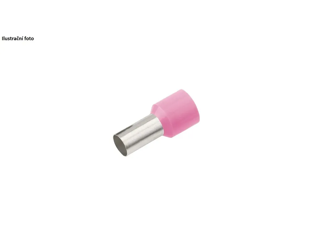 Nenechte si ujít nabídku - Izolovaná dutinka Cu 0,34/8 mm, růžová (100 ks)