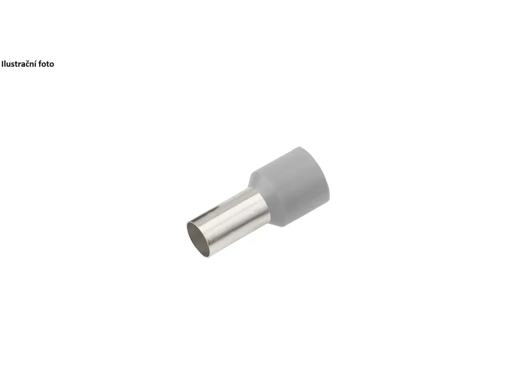 Speciální cena | Izolovaná dutinka Cu 2,5/18 mm, šedá (100 ks)