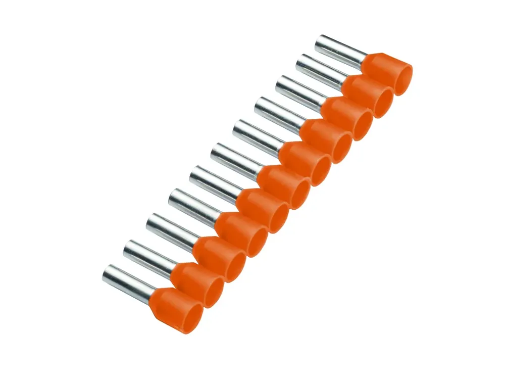 Téměř vyprodáno | Izolovaná dutinka v pásce Cu 0,5/8 mm, oranžová (500 ks)