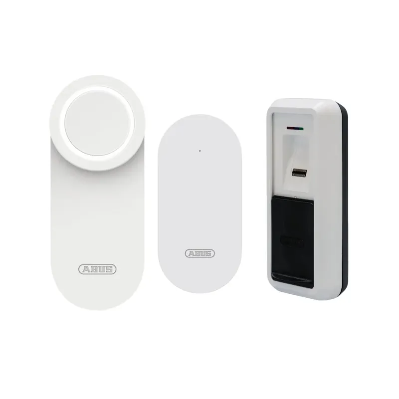 Kupte dnes - Set motorického zámku ABUS Loxeris + komunikační most Bridge + scanner otisku prstů