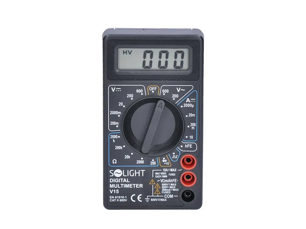 Nenechte si ujít nabídku | Solight multimetr, max. AC 500V, max. DC 500V / 10A, test diody, bzučák