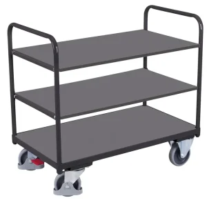 Jen dnes | Policový vozík, Variofit, 3 police (99 x 68 cm), do 250 kg, modrá/antracit