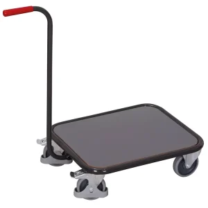 Přepravní plošina s madlem, Variofit, ložná plocha 60 x 50 cm, do 250 kg, modrá/antracit | Skvělé hodnocení