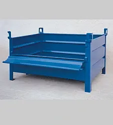 Snadné objednání | Ohradová paleta s jednou sklopnou stranou 1200x800x600 mm, práškově lakovaná