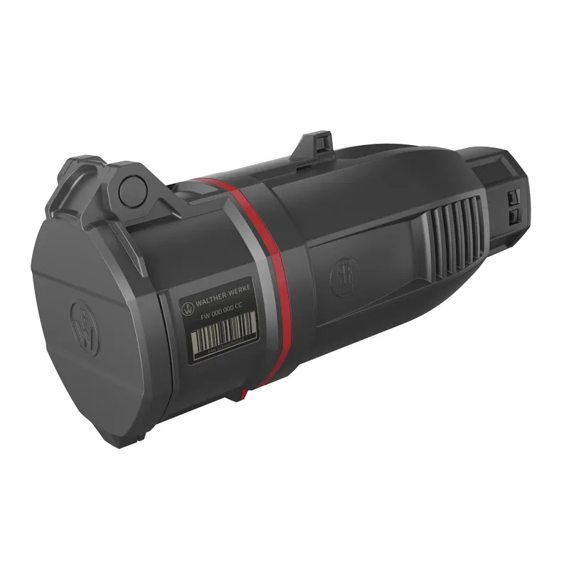 WALTHER FW330406CC CEE Spojka NEO One-Touch, 32A 4P 400V 6h, IP54, s bezšroubovým pružinovým připojením, automatické odlehčení v tahu, černá/červená - Ihned k dispozici