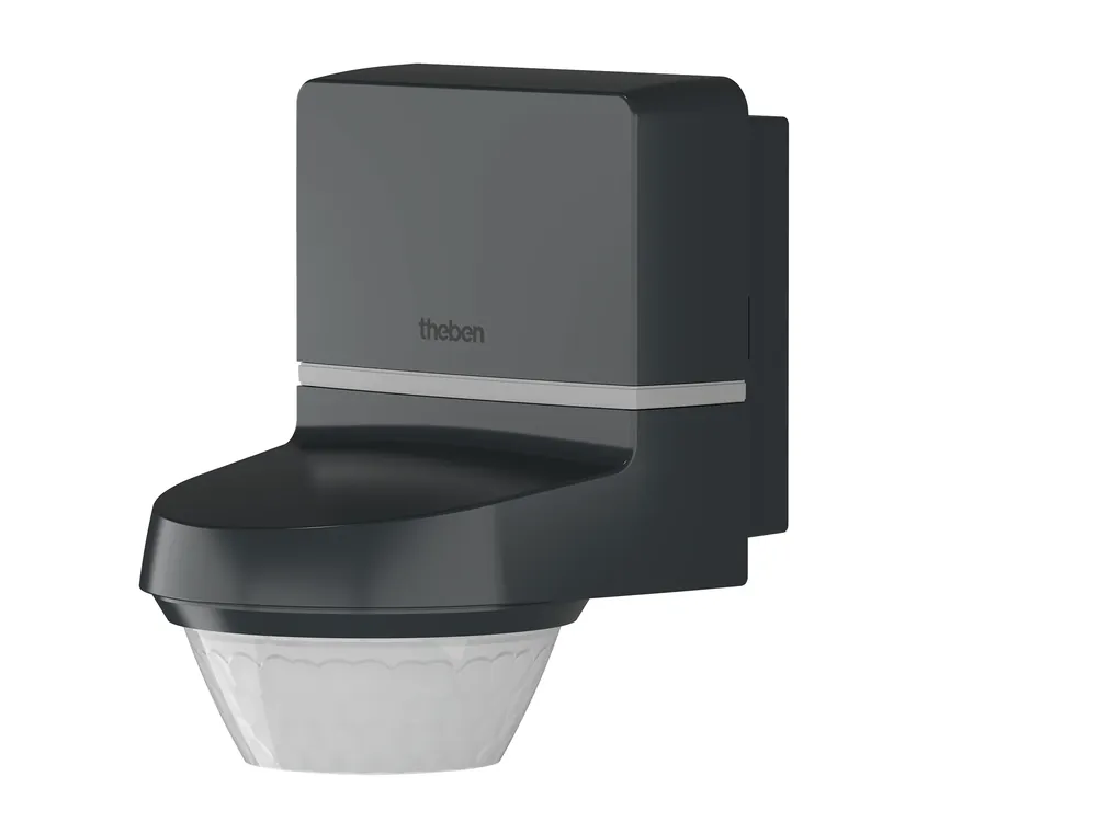 THEBEN 1010111 TECTA D280i AN Pohybové čidlo, venkovní, nástěnná montáž, rozsah detekce 280°, dosah 24 m, IP55, Bluetooth, antracitová - Novinka v sortimentu