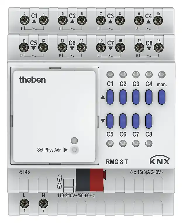 THEBEN 4930200 Spínací/žaluziový aktor RMG 8 T KNX | Rychlá doprava
