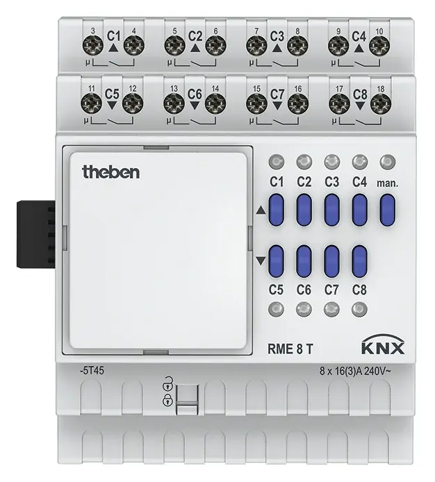 Omezené zásoby | THEBEN 4930205 Spínací/žaluziový aktor RME 8 T KNX