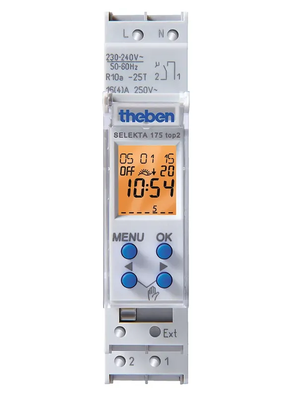 Výhodná nabídka - THEBEN 1750100 Astronomické digitální spínací hodiny SELEKTA 175 top2