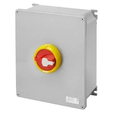 GEWISS GW70491M Vačkový spínač, nouzová verze, 100A 3P, IP66, červená páčka - Outlet