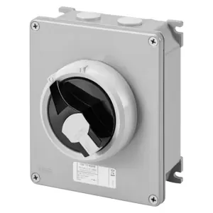 Top produkt | GEWISS GW70416M Vačkový spínač, ovládací verze, 25A 2P, IP66, černá páčka